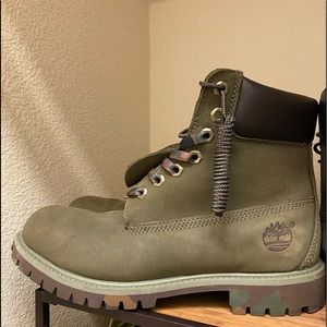 Olive Green Timberlands - MENS